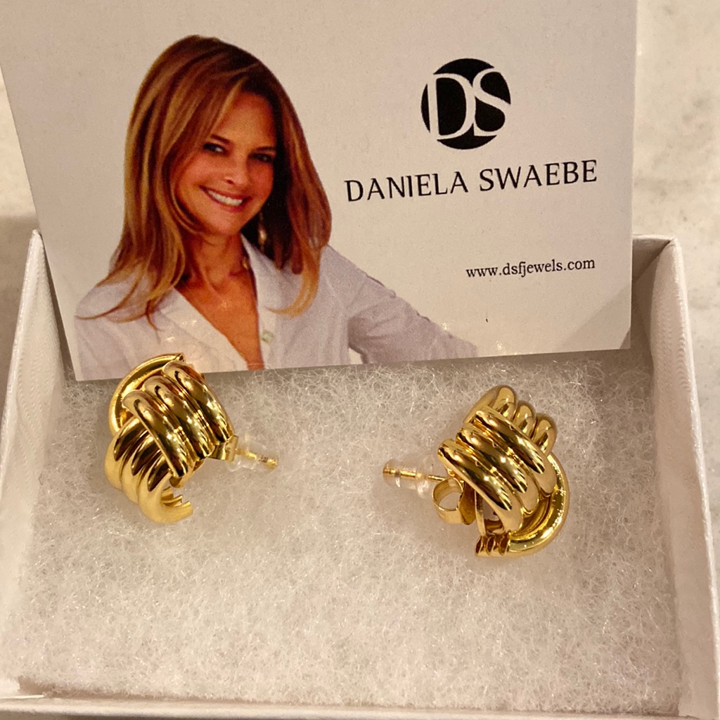 New! Daniela Swaebe Gold Earrings